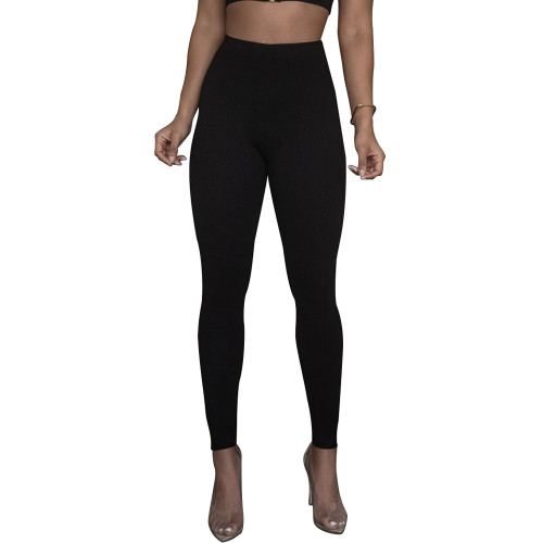 Slim Ribbed Leggings
