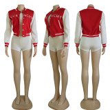 Fashion Single-breasted Embroidered Long Sleeve Coat