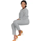 Solid Top & Pants Set
