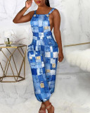 Cute Sling Backless Overalls Jumpsuits With Pocket