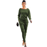 Women's Lady Tracksuit Sweatshirt Pants Set