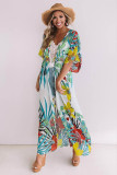 Flower Print Beach Cardigan