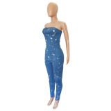 Strapless Meet Me At Nine Jumpsuit