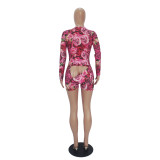Valentine's Day Love Printed Home Jumpsuit