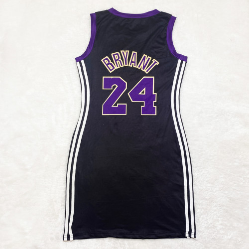 Casual Sleeveless Double-sided Pattern Printed Webbing Basketball Mini Dress