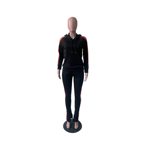 Casual Sports Hooded Pant Set