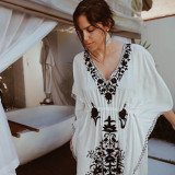 Cotton Embroidered Beach Dress