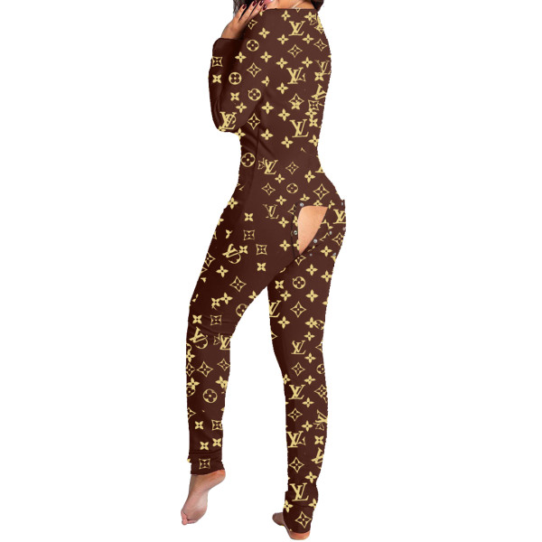 Casual Pattern Printed Home Jumpsuit
