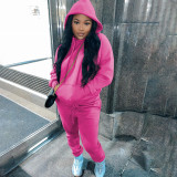 Womens 2 Pieces Joggers Outfits Long Sleeve Hoodie Sweatshirt and Skinny Pants Sports Sets