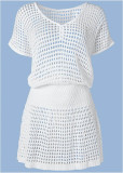 Mesh Knit Beach Blouse