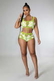 Summer Beach Women 2 Piece Set Knitted Crochet Crop Top + Shorts