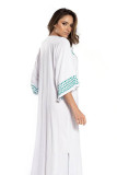 Cotton Embroidered Beach Dress
