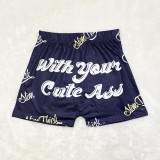Ladies Pattern Printed Yoga Shorts