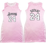 Casual Sleeveless Double-sided Pattern Printed Webbing Basketball Mini Dress