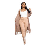 Women Long Sleeve Knitted Cardigans Sweater