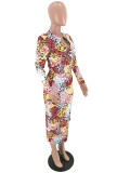 Casual Leopard Print Mid Dress