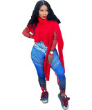 Amazon Explosion Style Women's Knitted Personality Irregular Tops