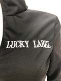 Casual Letter Embroidery Zipper Sports 2 Piece Set