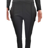 Solid Color Turn-down Neck Sports 2 Piece Set