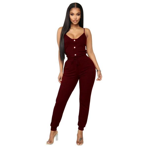 Casual Pit Strip Jumpsuit