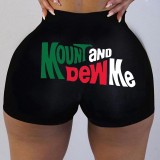 Sexy Ladies Leggings Graphic Printed Yoga Shorts
