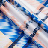 Casual Plaid Stitching Thin Long Coat