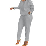 Solid Top & Pants Set
