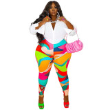 Slim Printed Sweatpants Yoga Jogging Pants