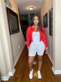 Casual Women's Leather Single Breasted Lined Flocked Crop Jacket