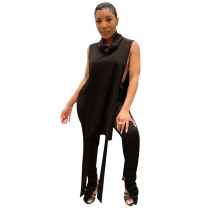 Solid Color Bandage Two Piece Set