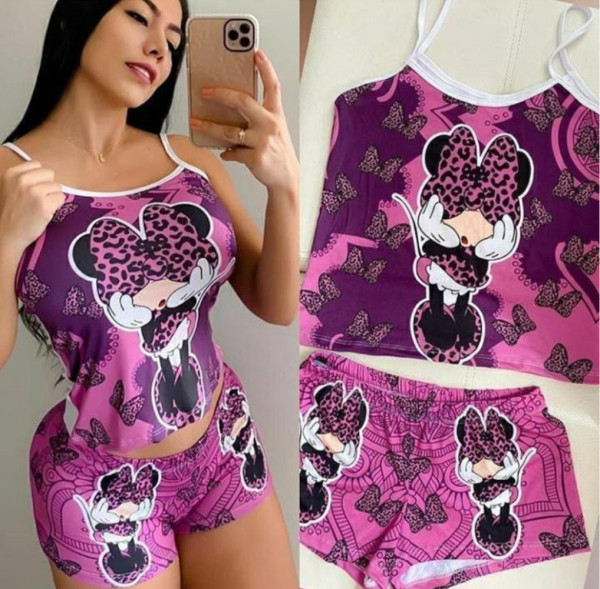Casual Straps Graphic Print Shorts Suit Yoga Short Set