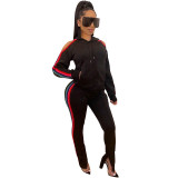 Casual Sports Hooded Pant Set