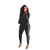 Womens Zip Up Tracksuit Set 2PCS Sports Outfits Long Sleeve Top And Bodycon Pants