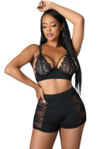 Sexy Straps Lace Two Piece Set