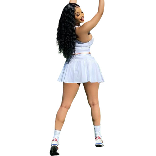 Casual Tennis Sports Vest Culottes Suit