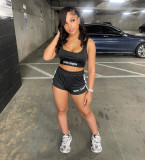 Trendy Print Tracksuits Shorts Two-Piece Set