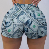 Ladies Pattern Printed Yoga Shorts