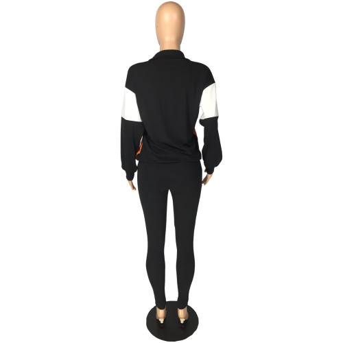 Casual Splicing Sport Pant Set