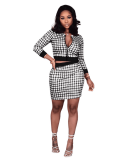 Casual Printed Thread Skirt Set