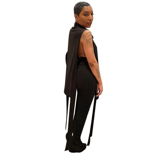 Solid Color Bandage Two Piece Set