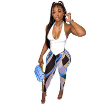 Sexy Halter Hollow Two Piece Outfits