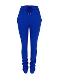 Casual Sports Drawstring Pants with Pockets
