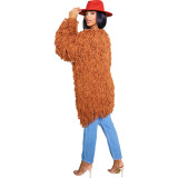 Solid Color Knitted Hand Crochet Fringe Cardigan Sweater