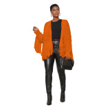 Falling For Fringe Knit Sweater