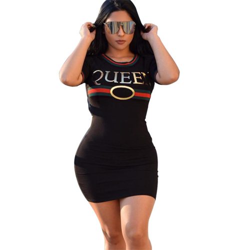 Letter Shirtdress For Women
