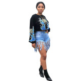Casual Printed Long Sleeve Sweatshirt