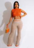 Fashion Beachwear Outdoor Knitted Sports Pant Set