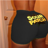 Women's Tight Shorts Pattern Printed Yoga Pants