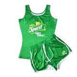 Sexy Graphic Print Vest Yoga Short Set