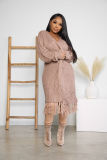 Women Long Sleeve Knitted Cardigans Sweater